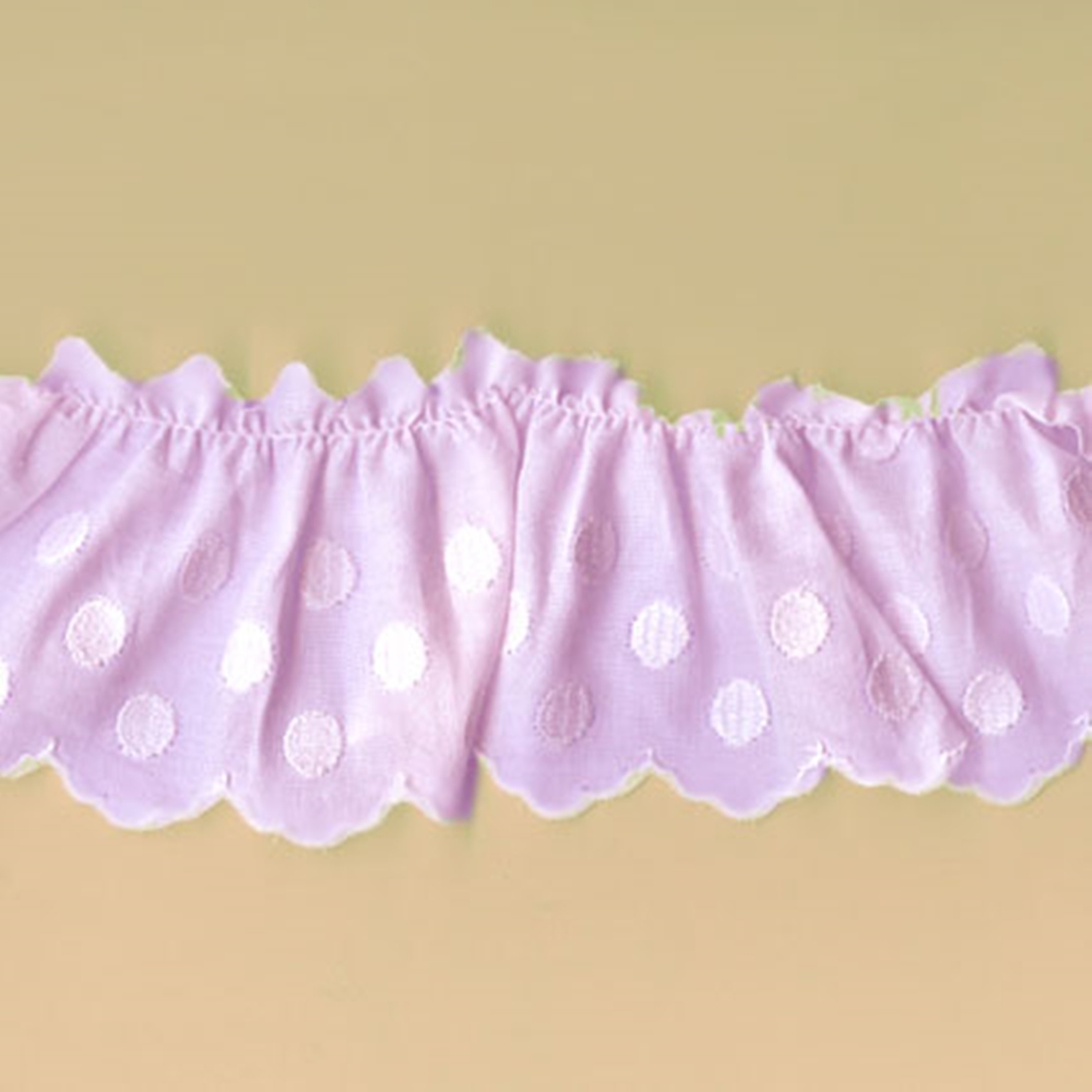 원단마트 물방울 대 주름 핑크